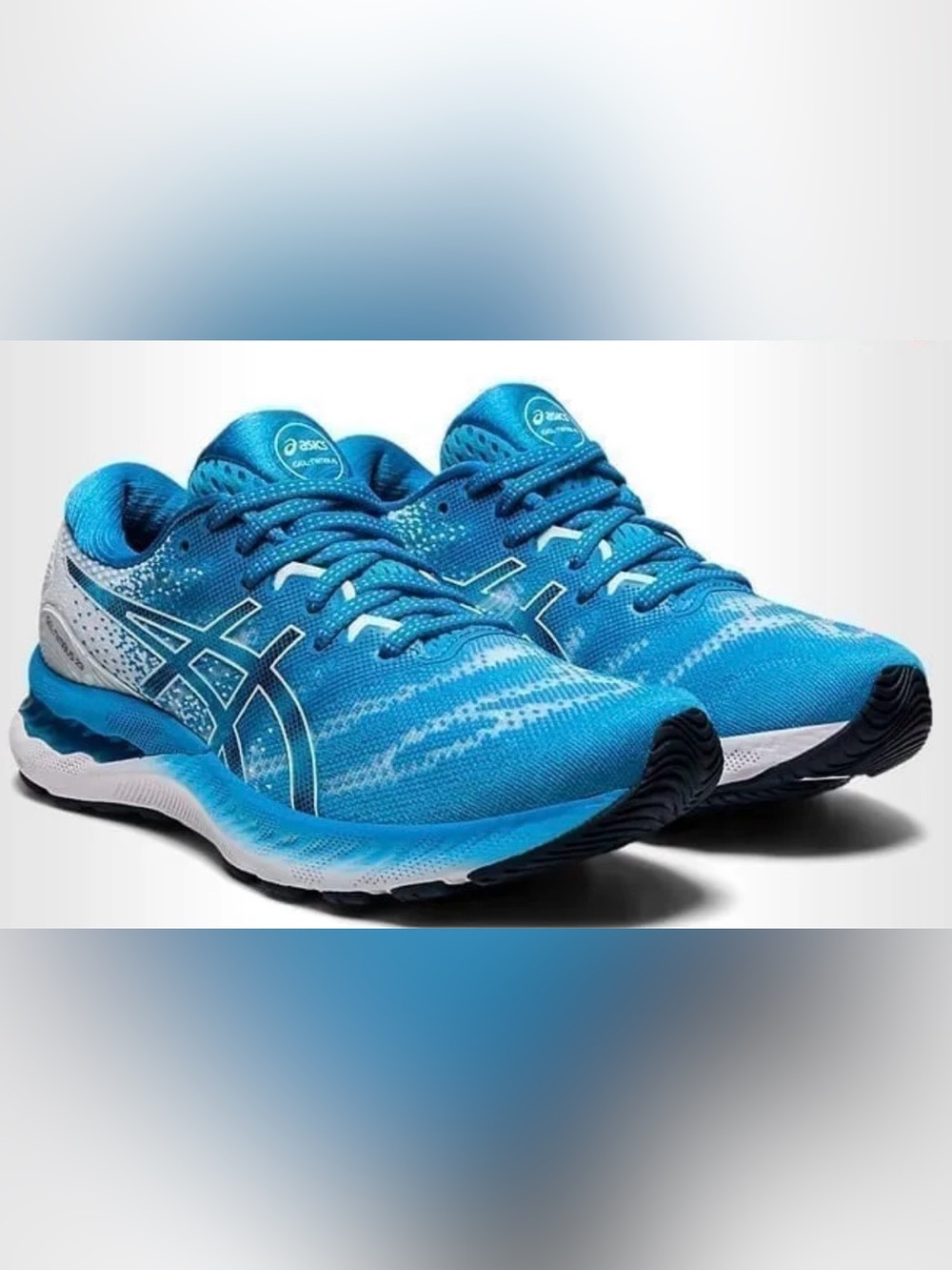 ASICS Digital Aqua/White GEL-Nimbus 23 Running Shoes 8.5 - Picture 5 of 16